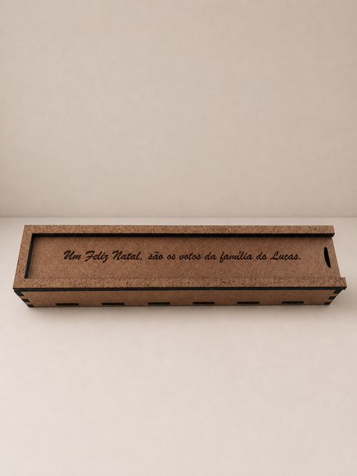 Caixa e caneta personalizada