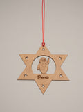 Estrella con Papá Noel - Personalizada con Nombre