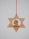 Star with Santa / Christmas Tree - Personalized with Name
